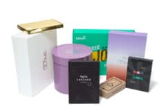 Boxar och förpackningar i olika storlekar och material