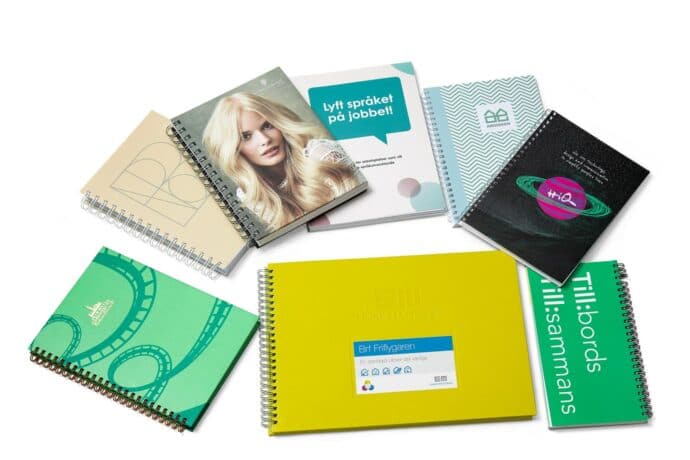 Wire-o-inbundna böcker och block