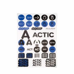 Ark med figurstansade dekaler "Actic".