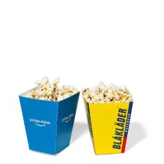 Popcornbägare med tryck
