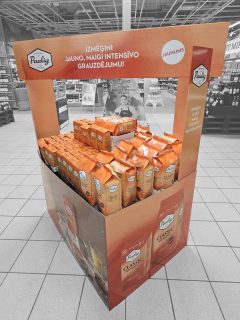 palldisplay "Paulig", med tillhörande portal