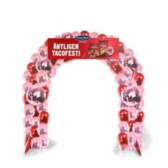 Portal "Santa Maria", att placeras över en pallexponering i butik.