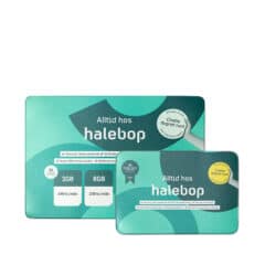 Två myntmattor "Halebop" i olika storlekar.