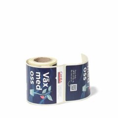 Etiketter på rulle "Väx med oss".