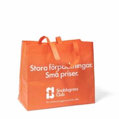 Flergångskasse – eller "shoppingkasse" – i materialet nonwoven.