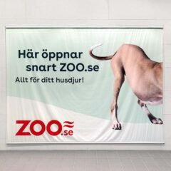 Banderoll – en vepa för utomhusbruk – "Zoo.se"