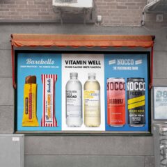 Fönsterfoliering "Vitamin Well" för permanent utomhusbruk.