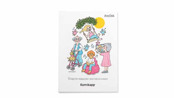 Katalog med PUR-limning och dold registerstans