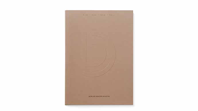 katalog med linnetrådsbindning